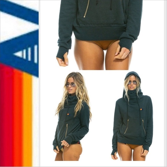 Aviator Nation Tops - Aviator Nation Ninja hoodie UNISEX 🌈 M navy
